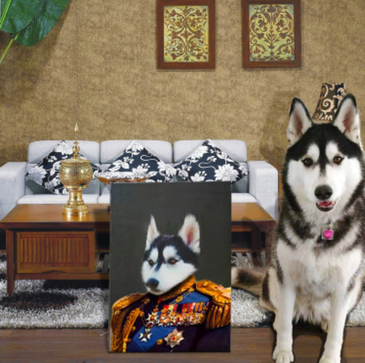 Custom Dog Canvas Portrait